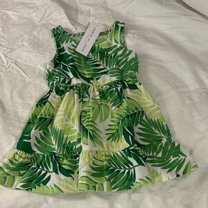Janie and Jack Tropical Green Kids Dress